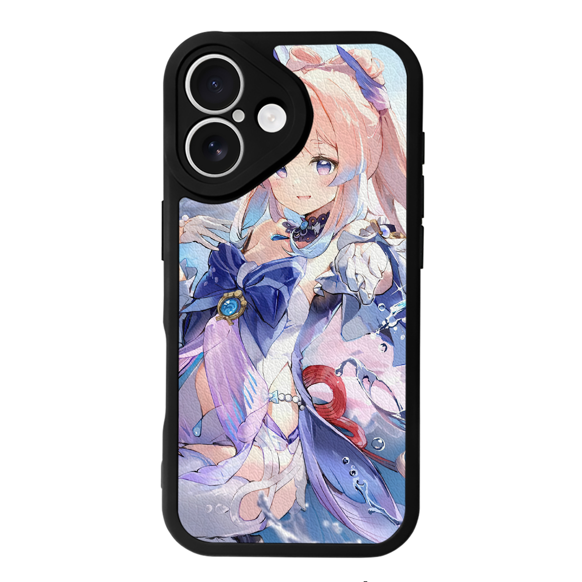 げんし神 genshin 【iPhone 16シリーズ対応】シリコンスマホケース（レザー調） 材質：シリコン